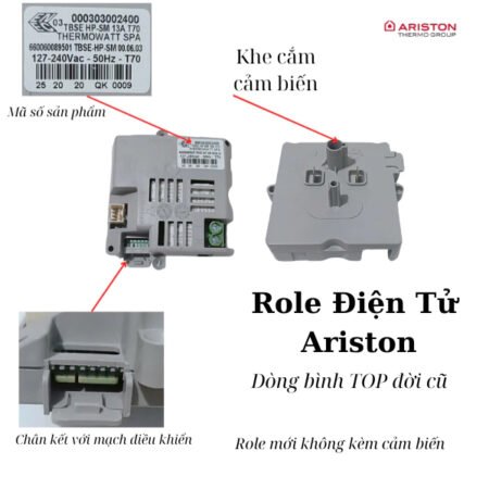 Cách chọn đúng rơ le bình nóng lạnh Ariston theo dung tích và dòng máy